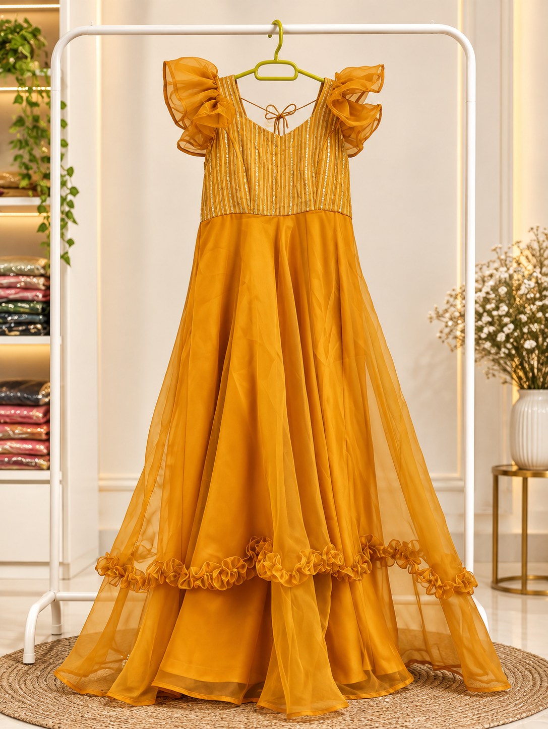 Embellished Festive Gown