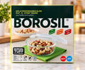 Borosil Klip-N-Store Round microwavable glass container 620ml