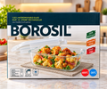 Borosil Klip-N-Store rectangular microwavable glass container 1.52L