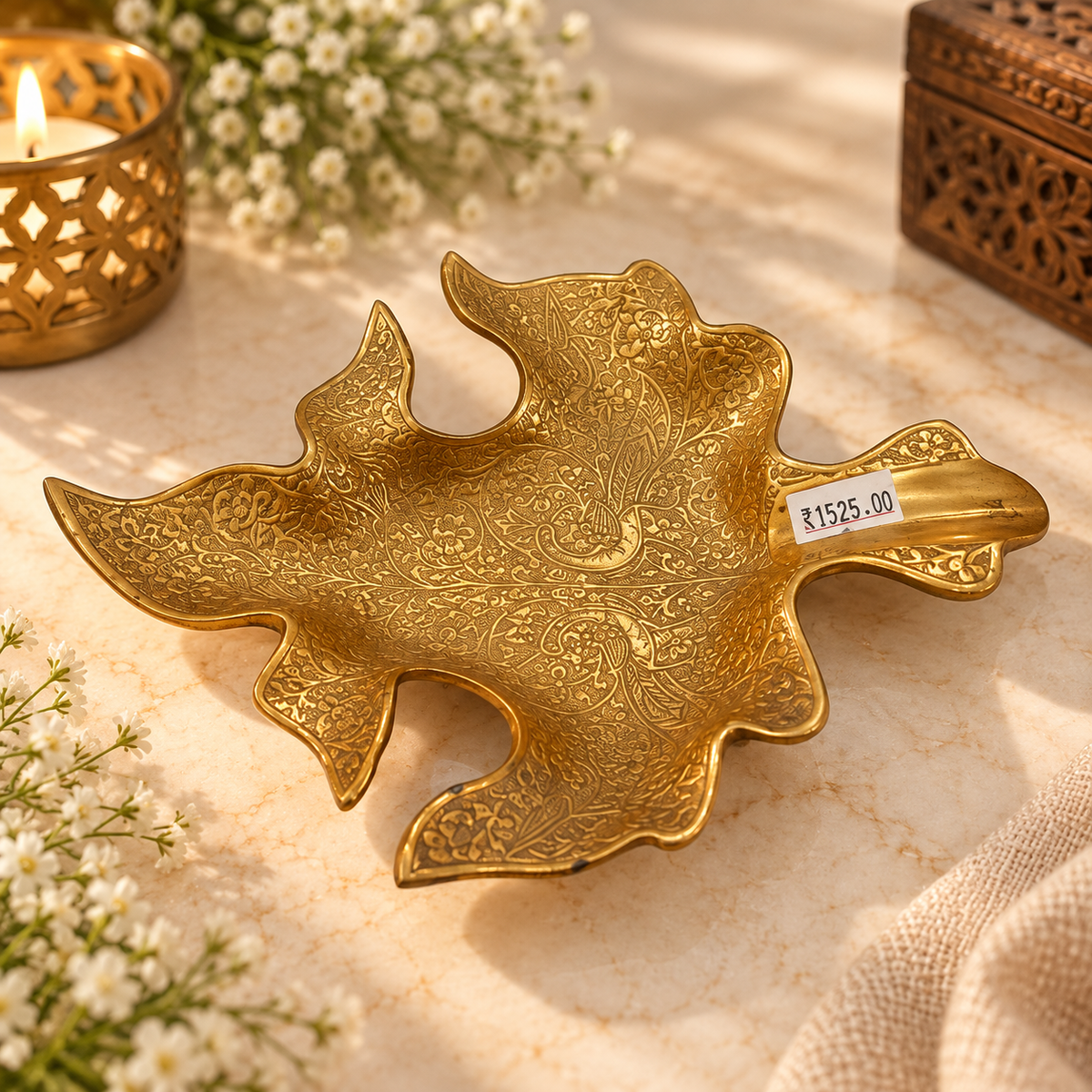Decorative Brass Engraved Plate