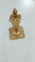 Brass Incense Holder with Engraved Base