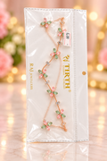 Rose Gold Multicolour CZ Necklace Set with Drop Earrings