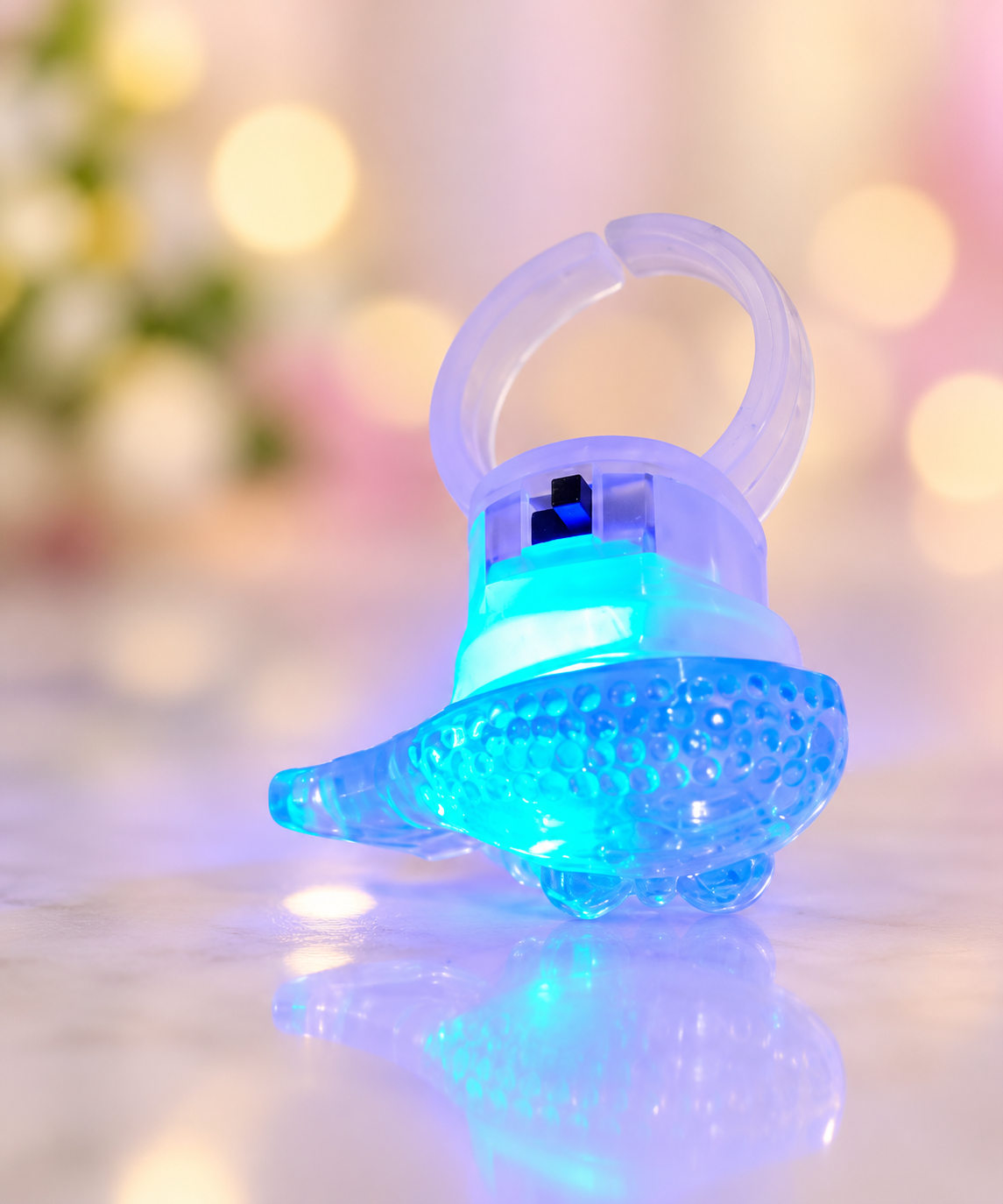 LED Glow Ring Blue Light Up Party Ring