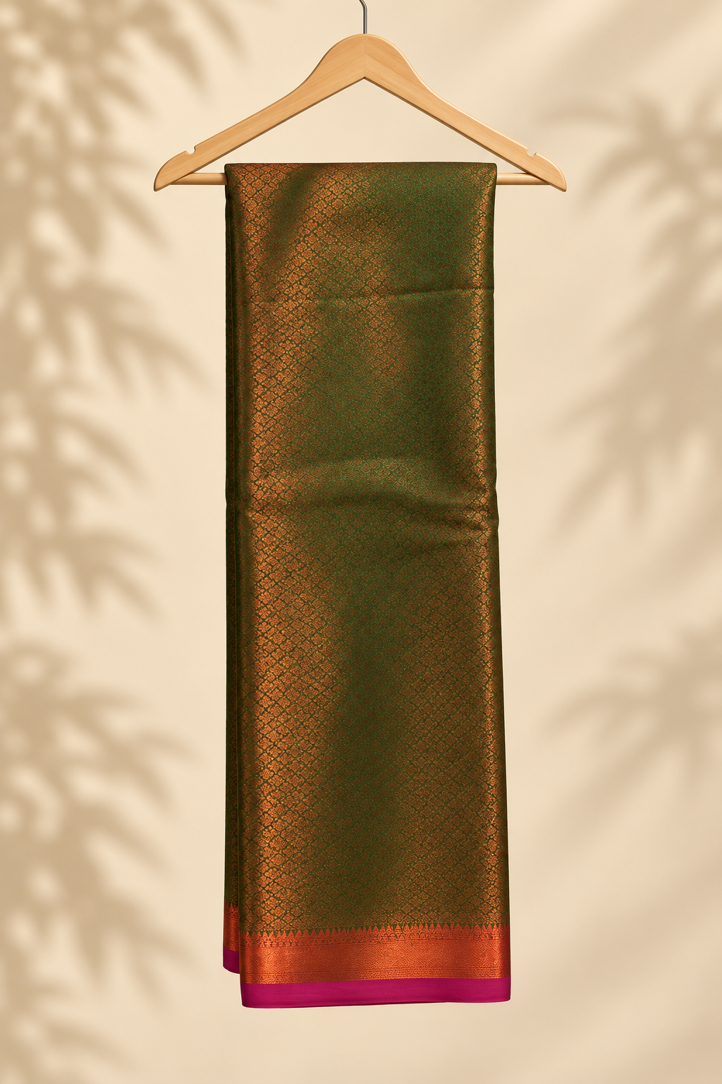 Royal Blue Kanjivaram Pure Silk Saree - Front View