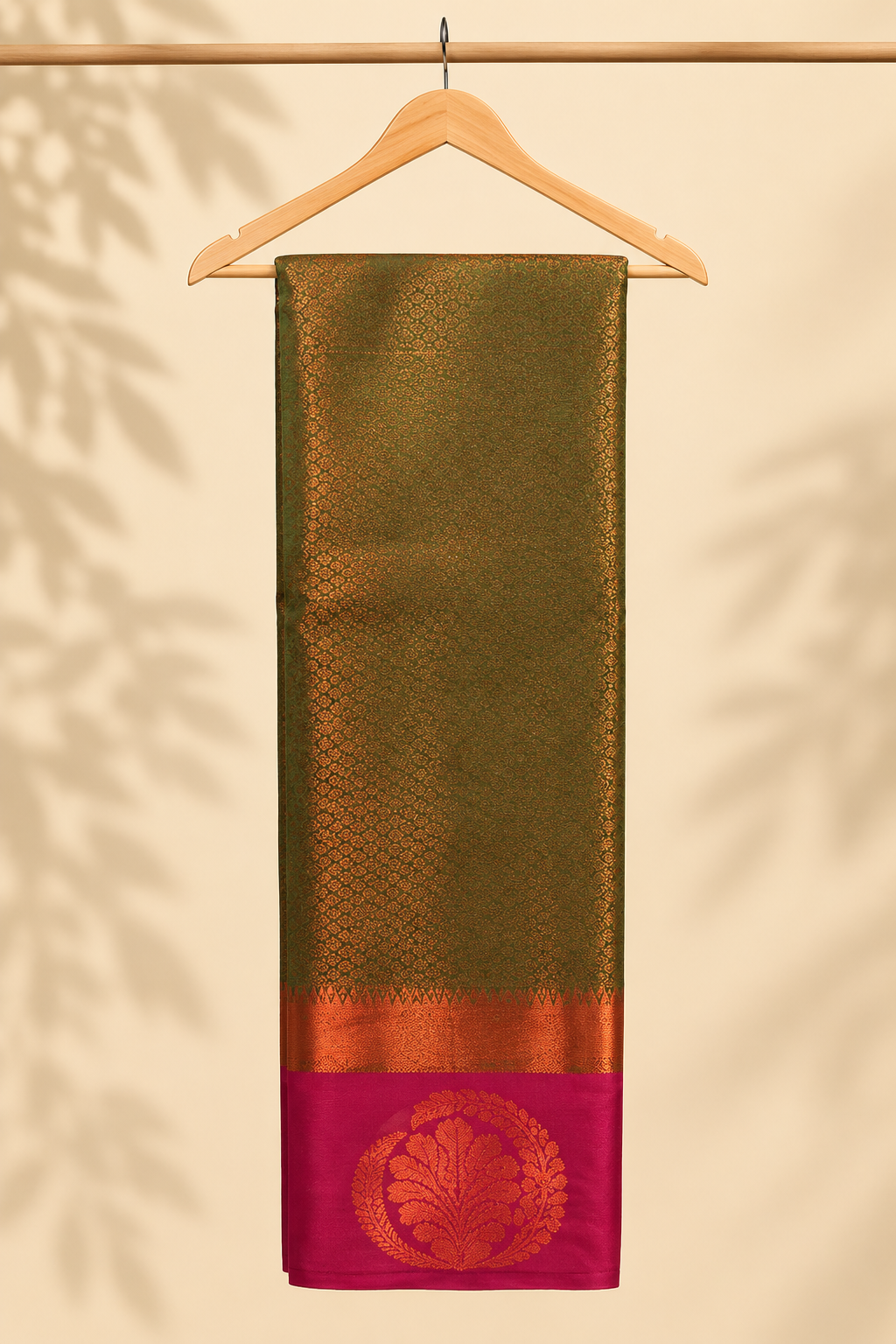 Royal Blue Kanjivaram Pure Silk Saree - Border Detail