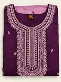 Lavender Gold Zardozi Embroidered Salwar Kameez Set with Banarasi Dupatta
