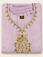 Purple Rose Chikankari Embroidered Kurta by JCF Jaykabiradesign