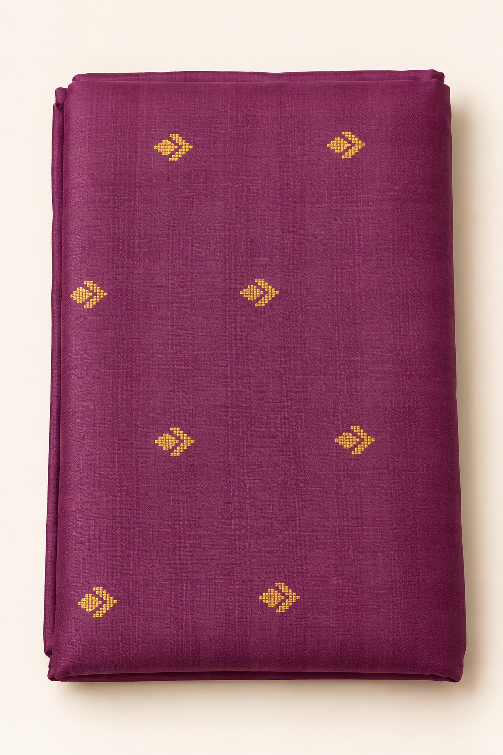 Purple Gold Booti Woven Cotton Salwar Kameez Piece Unstitched