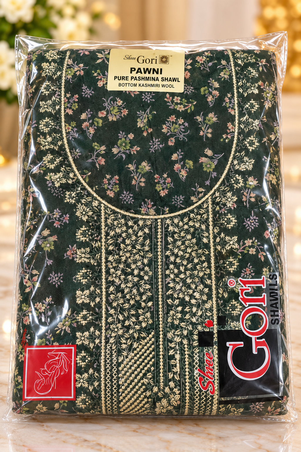 Wine Kalamkari Print Lace Embroidered Salwar Kameez Piece Unstitched