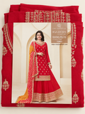 Romani Needle Wonder Vol-3 Yellow Embroidered Salwar Kameez Piece