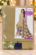 Purple Gold Diamond Motif Linen Kurta Fabric Unstitched