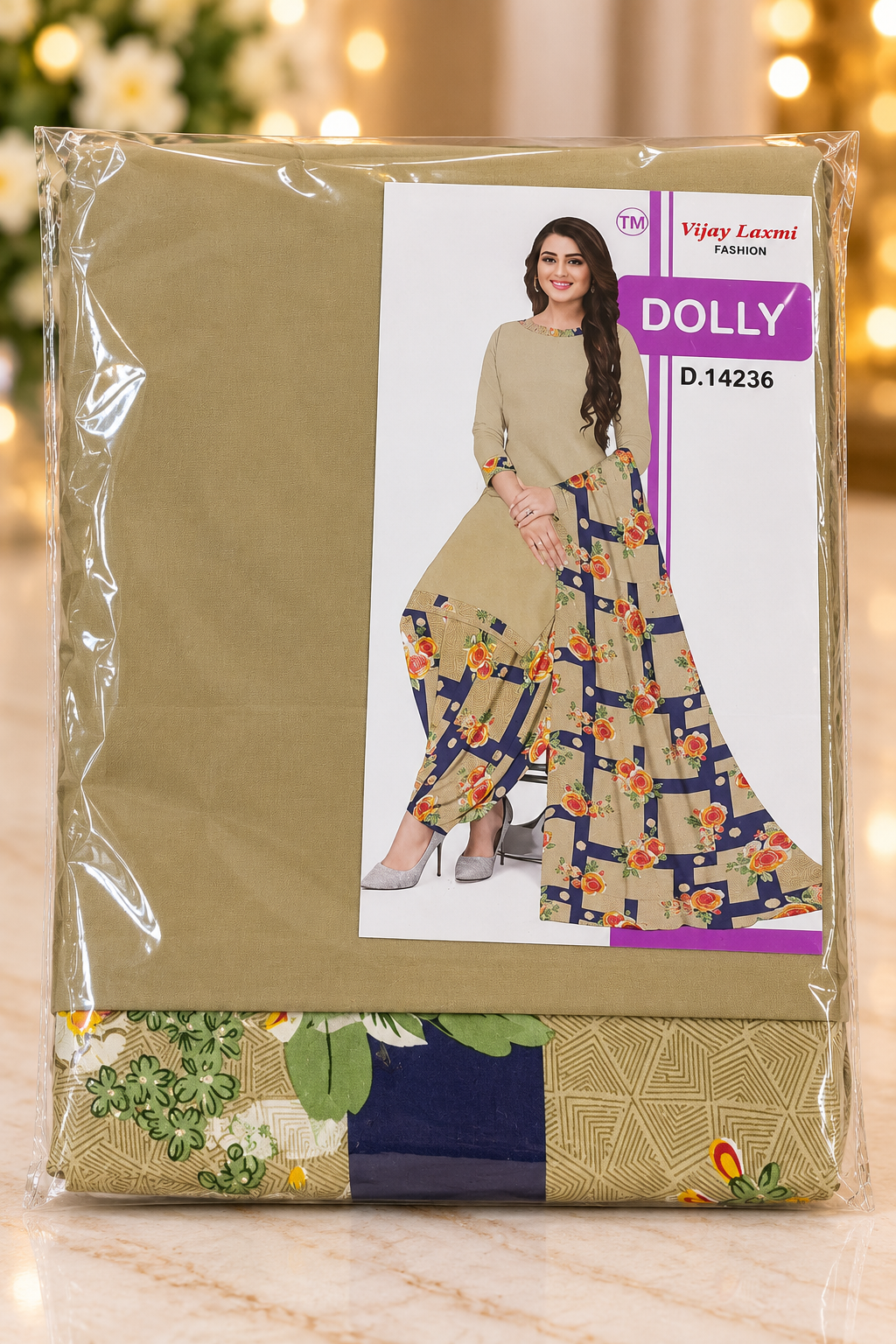 Purple Gold Diamond Motif Linen Kurta Fabric Unstitched
