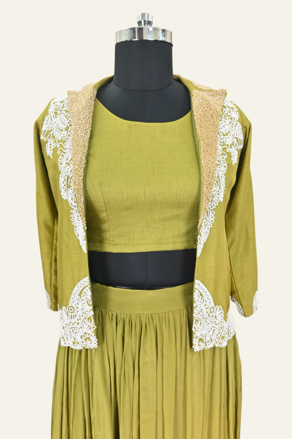 Golden Olive Ensemble by Inaya Lifestyle | Regal Elegance