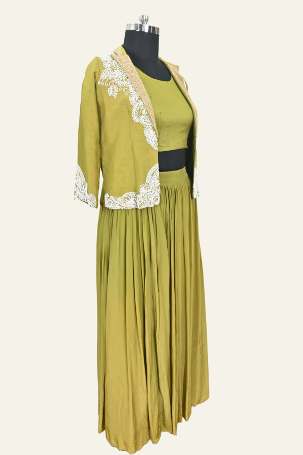 Golden Olive Ensemble by Inaya Lifestyle | Regal Elegance