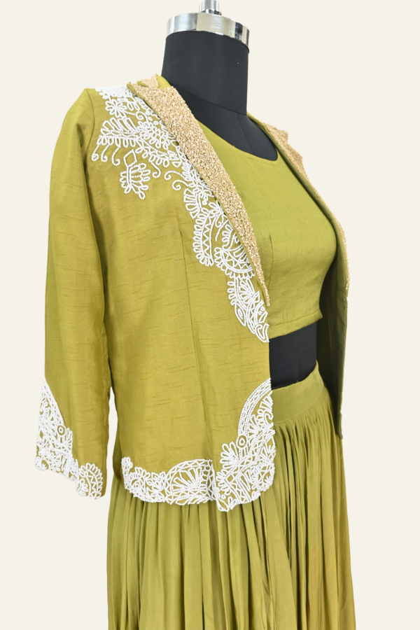 Golden Olive Ensemble by Inaya Lifestyle | Regal Elegance